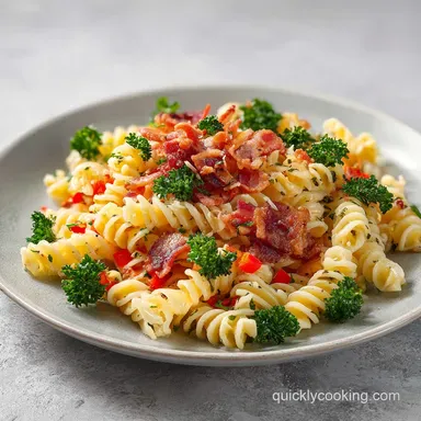 Ranch Pasta Salad with Bacon Recipe Card