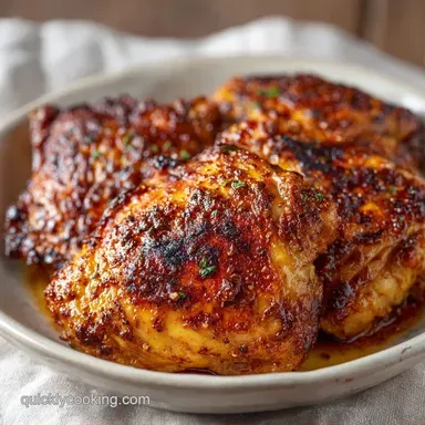 Crispy Air Fryer Chicken Thighs: 25 Min Recipe Card