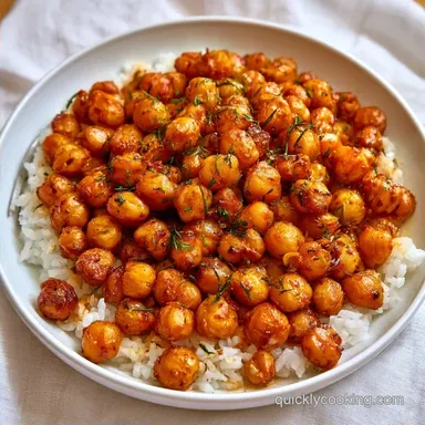 Crispy Chickpea Rice Bowl