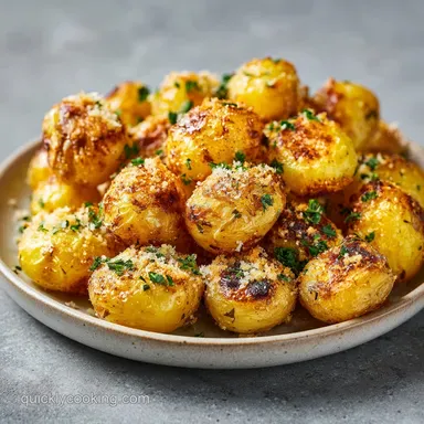 Parmesan Potatoes: Crispy Roasted Recipe Card