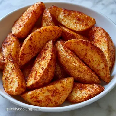 Crispy Potato Wedges with Cornstarch