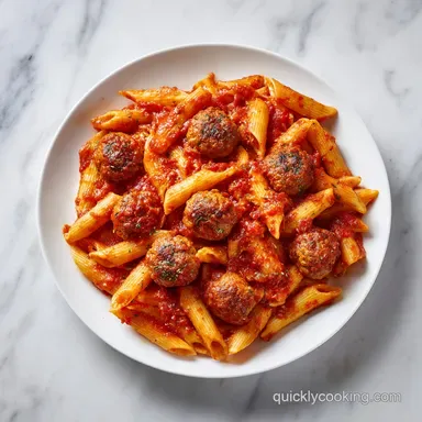 Dump and Bake Meatball Casserole: Golden-Baked for 6 Servings Recipe Card