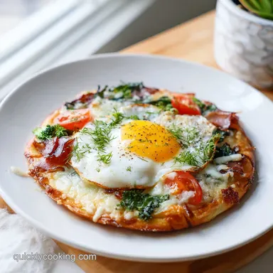 Easy Breakfast Pizza with Flaky Crust in 30 Minutes Recipe Card