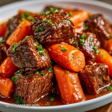 Easy Dutch Oven Stew for 6 Servings Recipe Card