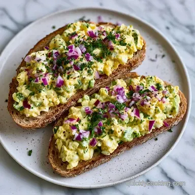 Easy Egg Salad Sandwich: Creamy Recipe Card