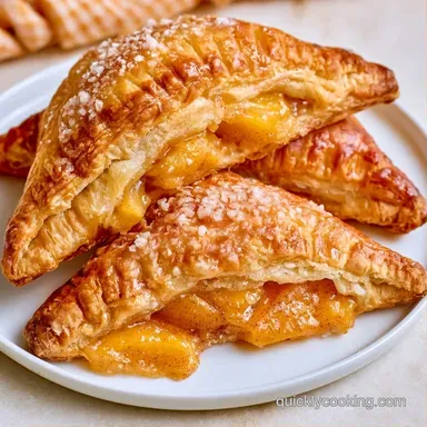 Peach Turnovers with Fresh Peaches Recipe Card