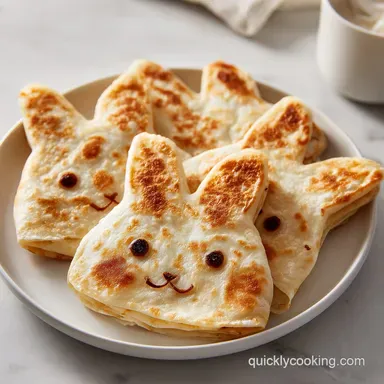 Bunny Quesadillas: Crispy Golden Snack for 4 Servings