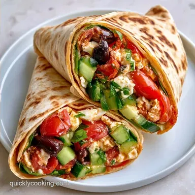 Greek Salad Wrap in 12 Minutes