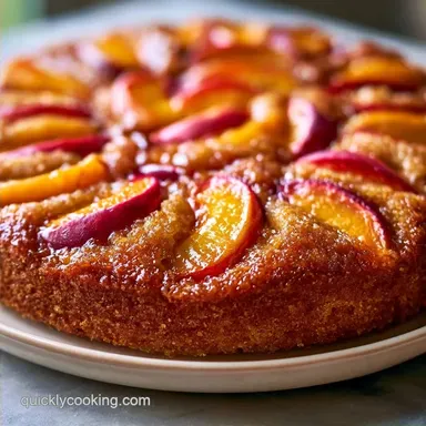 Fresh Peach Cake for 8 Servings