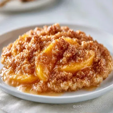 Peach Crisp with Fresh Peaches Recipe Card