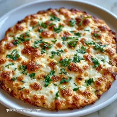 Garlic Basil Flatbread Pizza in 20 Min