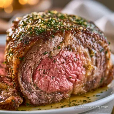 Garlic Butter Prime Rib Roast for 8 Servings