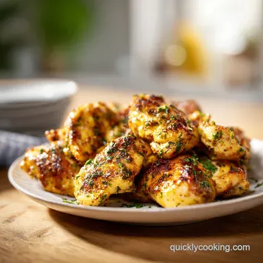 Garlic Herb Air Fryer Chicken Recipe for 4 Servings