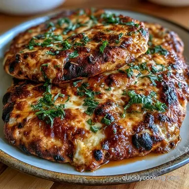 Garlic Naan Flatbread Pizza in 15 Min Recipe Card