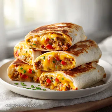 Grilled Cheese Burrito in 25 Minutes: Crispy Pan-Seared Method Recipe Card