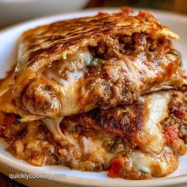 Ground Beef Quesadillas in 30 Minutes Recipe Card