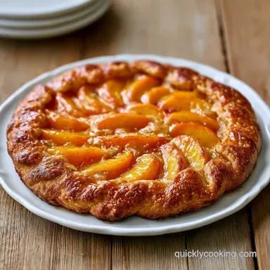 Peach Galette with Fresh Peaches Recipe Card