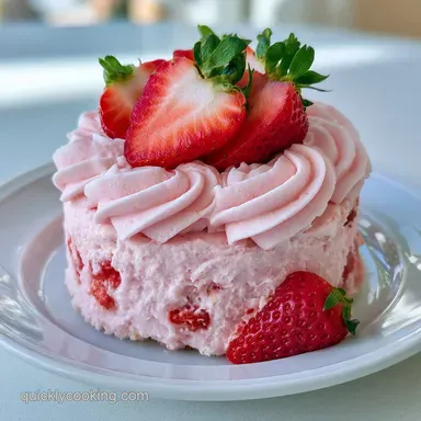 Strawberry Cake with Frosting for 12 Recipe Card