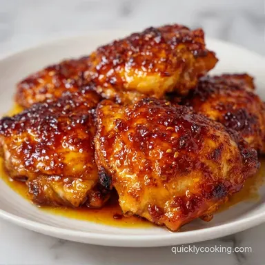 Honey Garlic Chicken Thighs: One-Pan Recipe Card