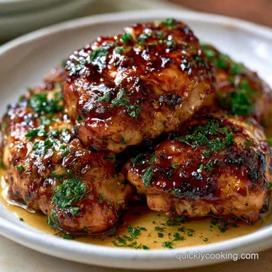 Honey Garlic Chicken Thighs: 35 Minutes