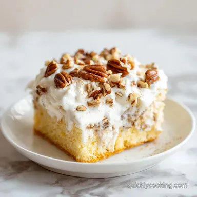 Italian Cream Sheet Cake for 12 Servings: Tender and Fluffy