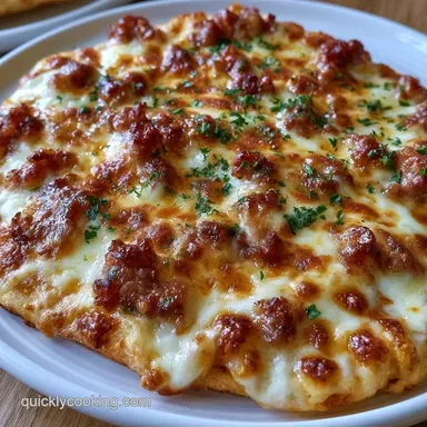 Italian Sausage Flatbread Pizza for 2 Recipe Card