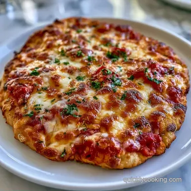 Low Calorie Flatbread Pizza in 25 Min Recipe Card