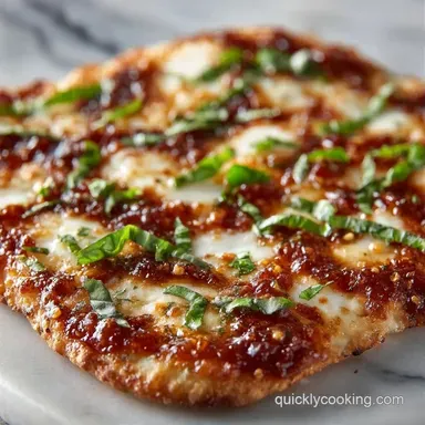 Margherita Flatbread Fresh Mozzarella Recipe Card