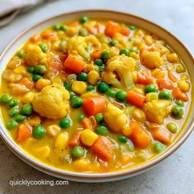 Microwave Vegetable Curry with Coconut Milk Recipe Card