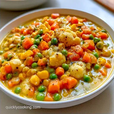 Microwave Vegetable Curry with Coconut Milk