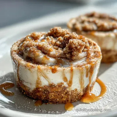 Mini No Bake Cinnamon Roll Cheesecakes: No-Bake Recipe Recipe Card
