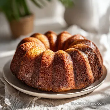 Banana Bundt Cake Recipe with Overripe Bananas Recipe Card