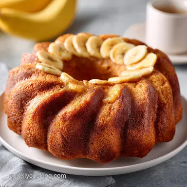 Banana Bundt Cake Recipe with Overripe Bananas