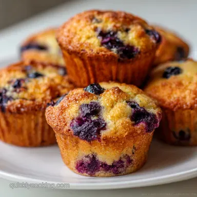 Blueberry Muffins Ready in 30 Min: Fluffy Recipe Card