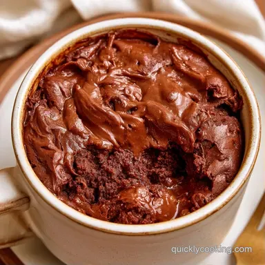 Chocolate Mug Cake in 6 Minutes Recipe Card