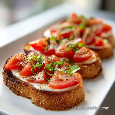 Mozzarella Bruschetta in 25 Minutes Recipe Card