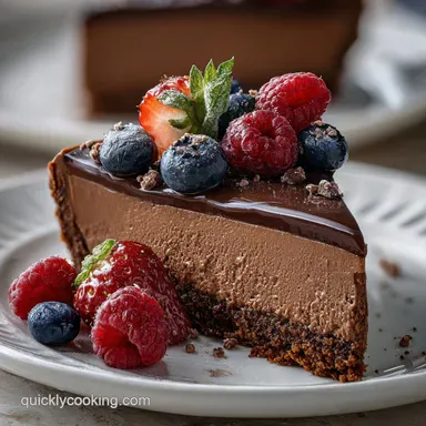No Bake Chocolate Cheesecake Ready in 30 Min