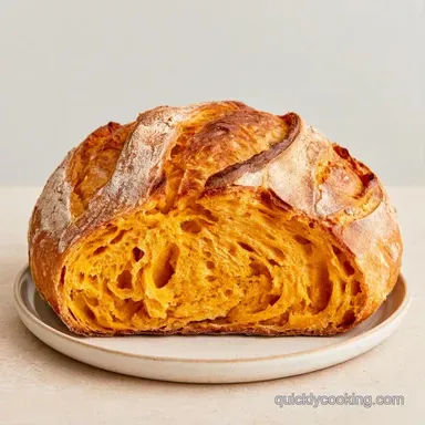 NoKnead Pumpkin Sourdough for 1 Loaf Recipe Card