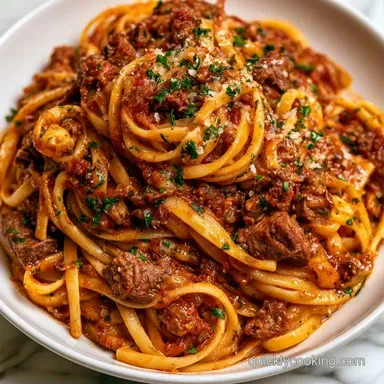 Ground Beef Pasta in 30 Minutes Recipe Card