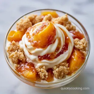 Peach Cobbler Ice Cream: No-Churn Recipe Card