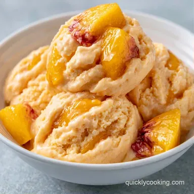 Recipe for Peach Ice Cream: Silky Recipe Card