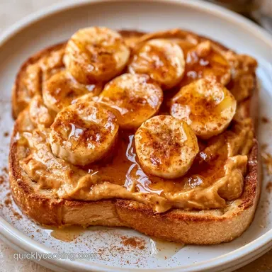 Peanut Butter Banana Toast in 5 Minutes Recipe Card