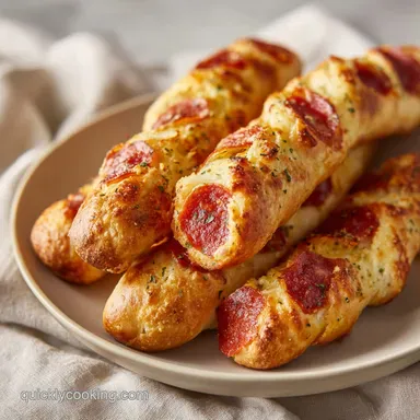 Delicious Pepperoni Pizza Roll Breadsticks for 12 Servings