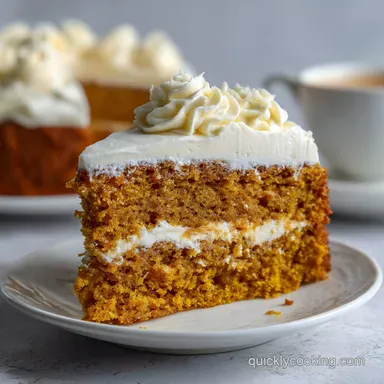 perfect pumpkin cake: Oven-Only Tender Baked Recipe Card