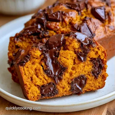 Pumpkin Chocolate Chunk Bread in 85 Mins Recipe Card