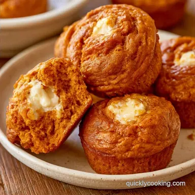 Pumpkin Cream Cheese Muffins with Discard
