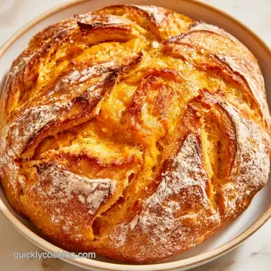 Pumpkin Sourdough Bread in Dutch Oven Recipe Card