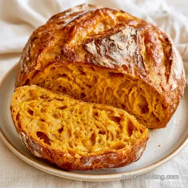 Pumpkin Sourdough Bread for 16 Slices