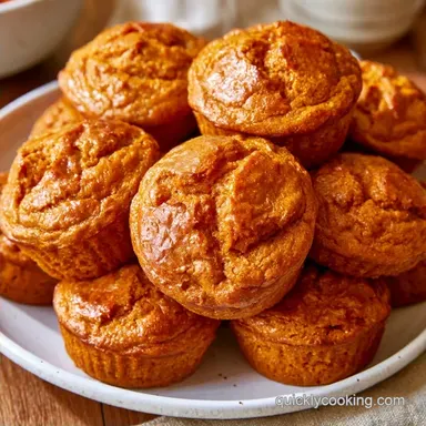 Pumpkin Sourdough Muffins in 40 Minutes