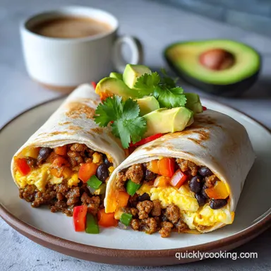 Quick Breakfast Burritos for Meal Prep - Freezer-Friendly Recipe Card